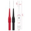 OIIKI 4Pcs 0.7mm Test Probe Pins, Non-Destructive Insulation Wire Piercing
