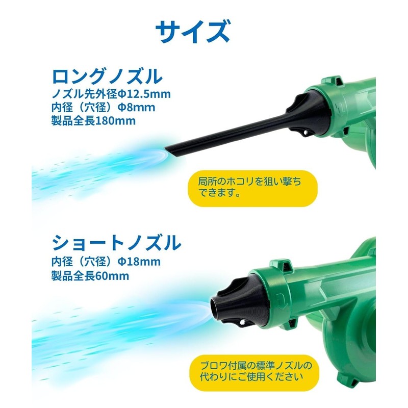 MicroBase 619640 HiKOKI Compatible Anchor Nozzle (Long and Short Nozzle