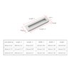 Dreneco 4pcs Aluminium Alloy Recessed Handle Sliding Door Cupboard Wardrobe