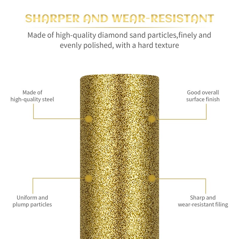 Pack of 12 Chainsaw Sharpener, Diamond Chainsaw Sharpener, 3 Different