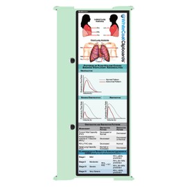 Whitecoat Clipboard® Trifold - Mint Respiratory Therapy Edition