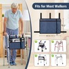 supregear Walker Bag, Walker Basket w/Cup Holder, Folding Walker Carry