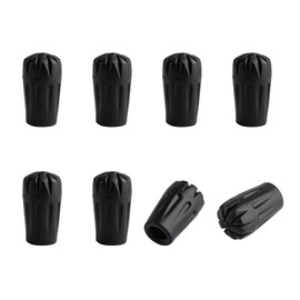 Pack of 8 Nordic Walking Poles Buffers, Nordic Walking Pads Buffers, Hiking Poles Buffer for Hiking Poles, Trekking Poles, Walking Poles, Asphalt Gravel Mountains Hiking Stopper Attachments in PVC