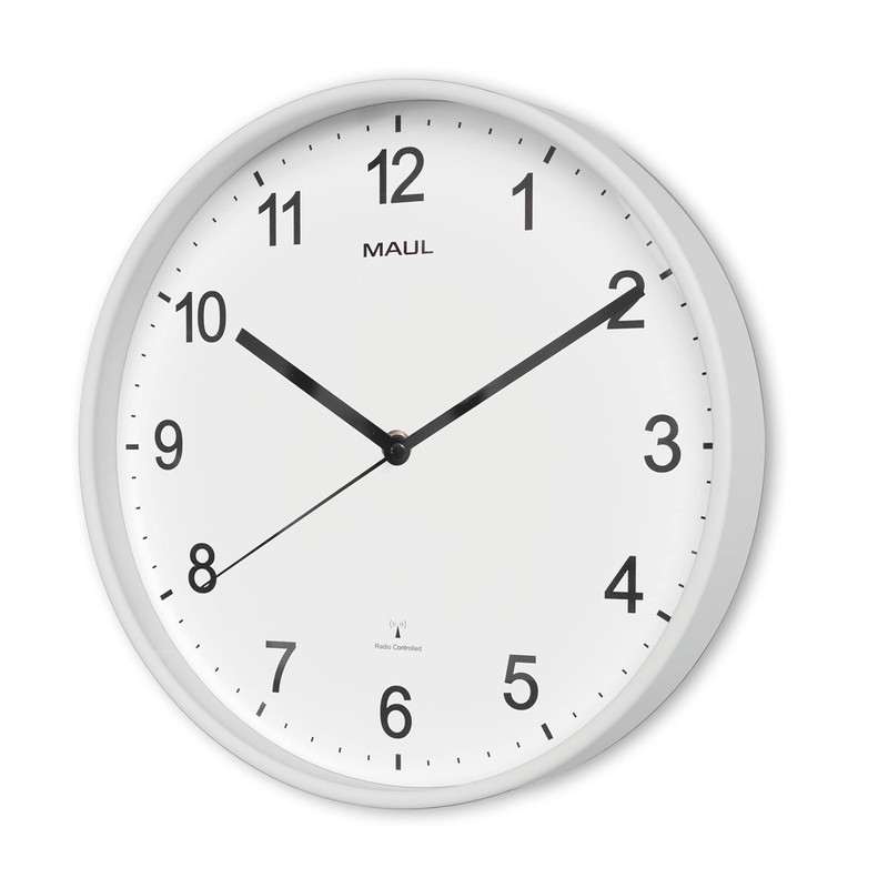 Maul MAULsprint Wall Clock Diameter 30 cm Radio-Controlled Clock with