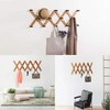 YUEMING Wooden Coat Rack with 17 Pins Clothes Rack Expandable