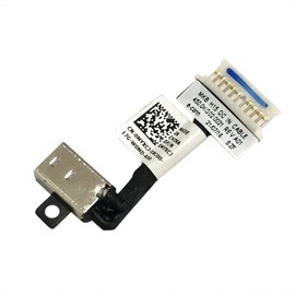 Zahara DC Power Jack Cable Charging Port Connector Plug Replacement for Dell Inspiron 7501 7500 7590 / Vostro 7500 7501 0MYXCJ MYXCJ 450.0KG02.0021 450.0KG02.0011 450.0KG02.0021 (Black)