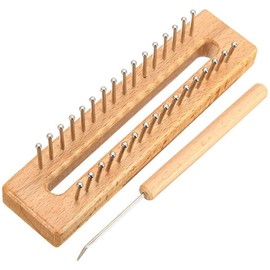 CENPEK Knitting Loom and Hook Handmade Weaving Loom Board DIY Crochet Loom Accessories for Scarf Hat Making