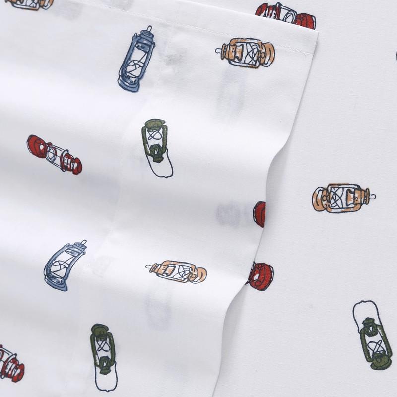 Eddie Bauer - Queen Sheets, Cotton Percale Bedding Set, Crisp