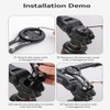 XBERSTAR Bicycle Computer Holder,Aluminum Alloy Computer Bracket Bicycle GPS Handle