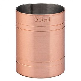 Stainless Steel Copper Thimble Bar Pub Club Spirit Measure CE Marked Chabrias Ltd (Copper, 35ml)