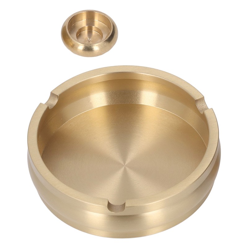 Brass Ashtray Handcrafted Modern Stylish Style Easy Cleaning Portable Decorative