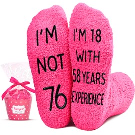 HAPPYPOP 76th Birthday Gifts for Women - 76 Year Old Birthday Gifts for Women, 76th Birthday Socks for Her, 76th Gift Ideas