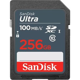 SanDisk 100MB/s SD Ultra 256GB Class 10 SDXC Memory Card SDSDUNR-256G-GN3IN - Bundle with 1 Everything But Stromboli Multi-Slot Memory Card Reader