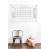 Large Clear Acrylic Monthly Calendar for wall | Dry-Erase Message