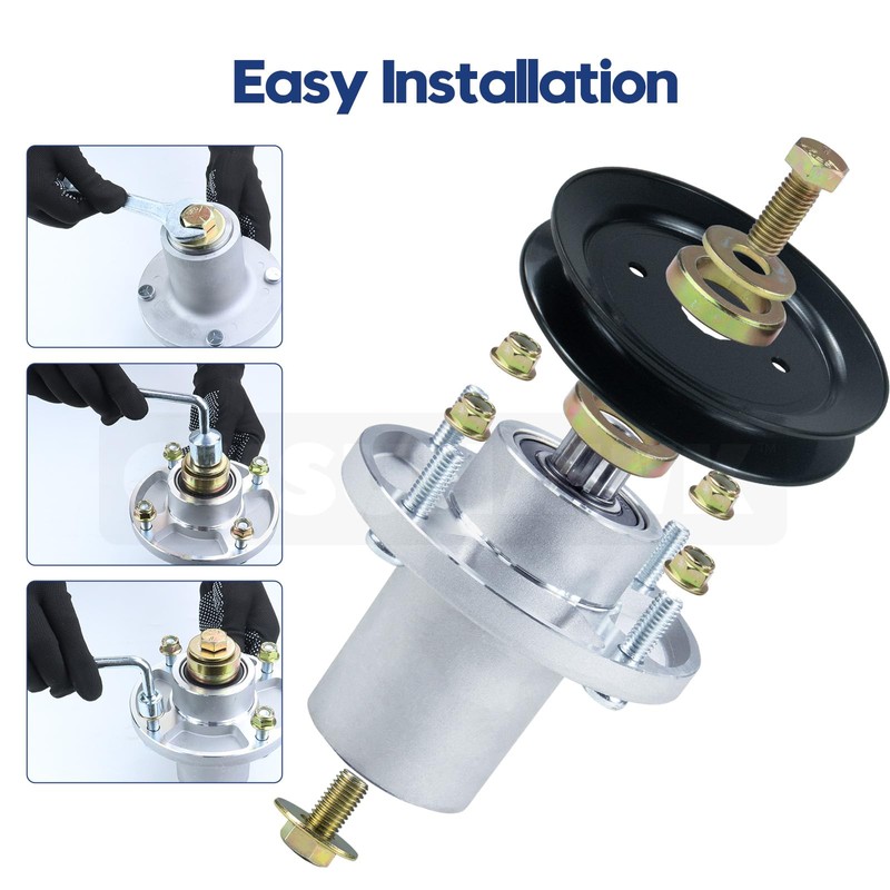GUSUHAWK 3 Pack 601804 Spindle Assembly with 604665 Pulley Replaces