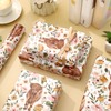 JarThenaAMCS Highland Cow Floral Wrapping Paper -Mini Roll- 17 Inch