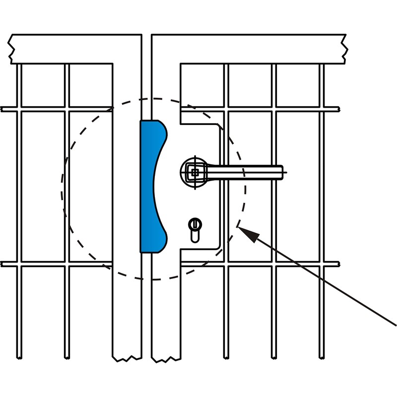Gedotec Angle Strike Plate Stainless Steel Lug Strike Plate for
