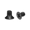 sourcing map M4 x 6mm Phillips Screw Fastener Black for