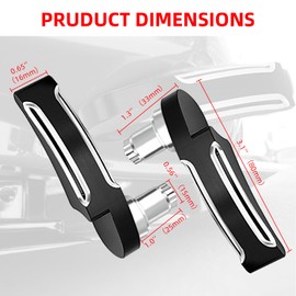 Amazicha Black Saddlebag Lid Lifters Saddle Bag Latch Kit fit for Harley Davidson Touring Street Glide, Road King, Road Glide, Electra Glide, Ultra Limited, FLHR FLHT FLHX FLHTK 2014-2024