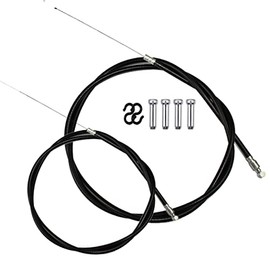 NEPIVDOS Front Rear Bike Brake Cables,Mountain Bicycle Brake Wire Set,for Mountain Bike Road Bike and Common Bike, 4 Cable end crimps,2 S Hook Clips