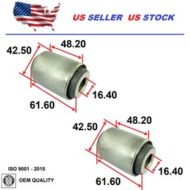 2MPLASTIC Rear Control Arm Bushing For Mitsubishi Montero 2001-2006 Set Lower LH+RH