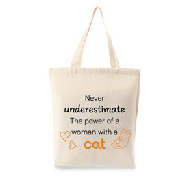 Yicadorn Gifts for Women,Cat Gifts for Women,Birthday Gifts for Women,Tote Bags,Canvas Bag