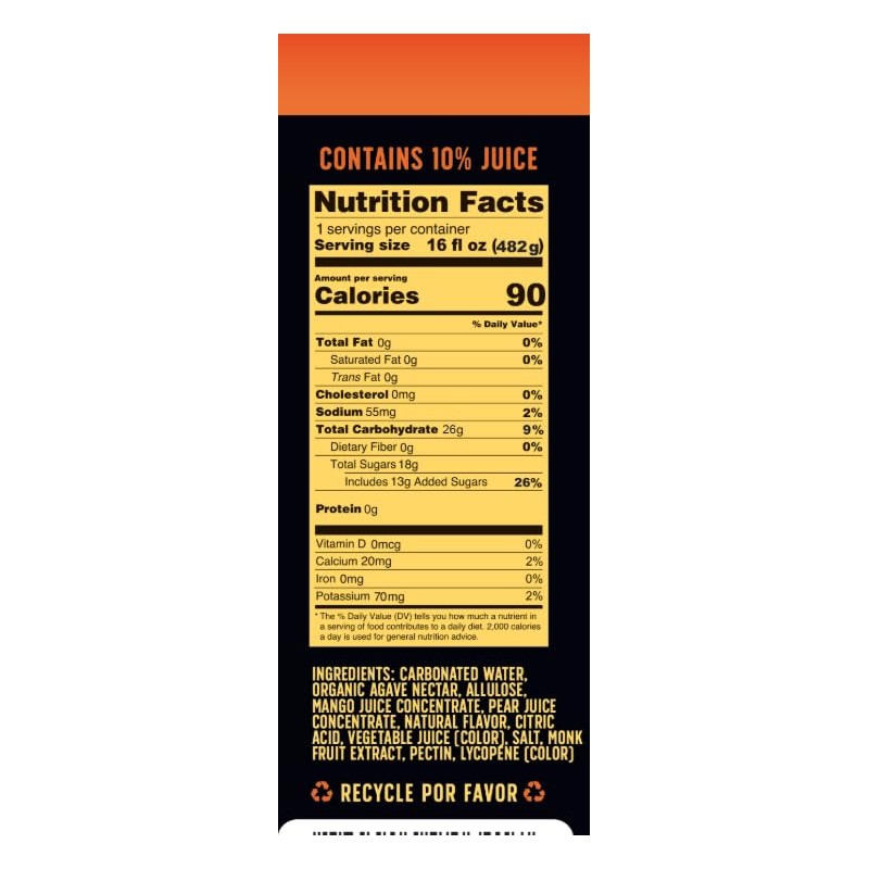 Thirsty Vaquero, Mango Habanero Flavored soda (Mango Muerte), Mexican-inspired soda,