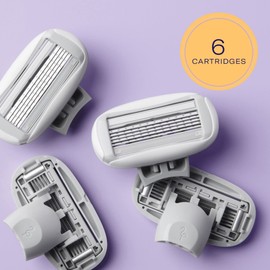 FLAMINGO Women's Razor 5-Blade Refills - Razors for Women - 6ct