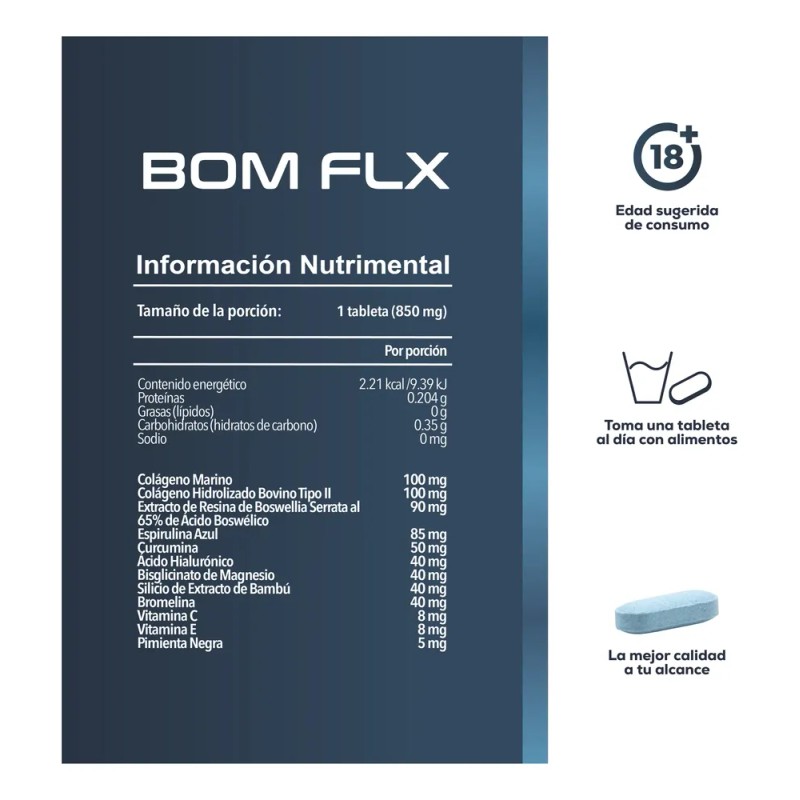 3pack,bom Flx Articulaciones | Colágeno Tipo Ii + Boswellia