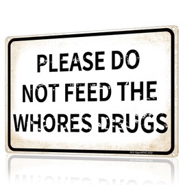 MOLESS Funny Room Decor Sign - 12 × 8″ Vintage Metal Signs - Wall Decor Signs for Bedroom College Dorm