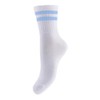 PIECES Women's Pccally Noos Socks, Bright white/stripes: Hydrangea