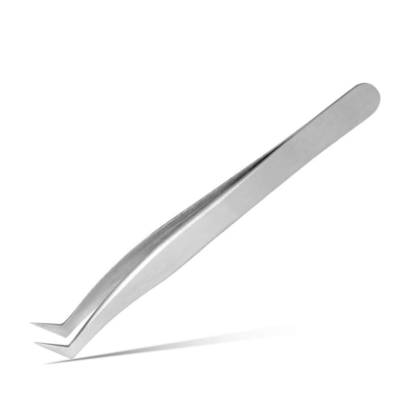 Volume Eyelash Extension Tweezer - FEITA Professional Angled Curved Pointed