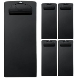 Chicer Ticket Holder (Black, Small Size, Set of 5) Ticket Binders, Slip Clipboard, Ticket Scissors, Payment Boards, File Clips, Restaurant Supplies (Small) 5 Pieces