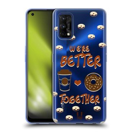 Head Case Designs Better Together Kaffee Und Donut Soft Gel Handyhülle Hülle kompatibel mit Realme 7 Pro