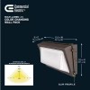 Commercial Electric Multi-Lumen LED Color Changing Wall Pack - Bronze