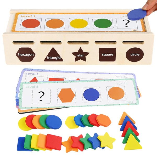 Montessori Toy for Tree Shape, Classification Toy, Educational Toy, Color