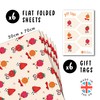 Girls Birthday Wrapping Paper - 6 Sheets Wrapping Paper -