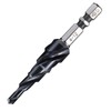 Triple Blade Step Drill, Spiral Drill, Spiral, 0.25 inch (6.35