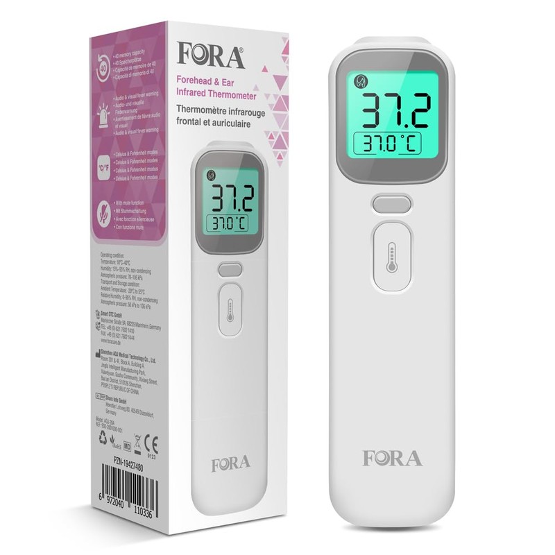 FORA Ear Forehead Thermometer