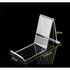 Wresty 2 Pair/4 Pcs Acrylic Shoe Store Display Stands Clear Sandal Display Stands High Heel Display Rack Holder for Home Shopping Malls