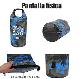 ALBERTO Bolsa Impermeable, Bolsa Seca Flotante Impermeable, Mochila Impermeable está Disponible en 5L, 10L, 20L, Adecuada para Caminatas y Deportes acuáticos.