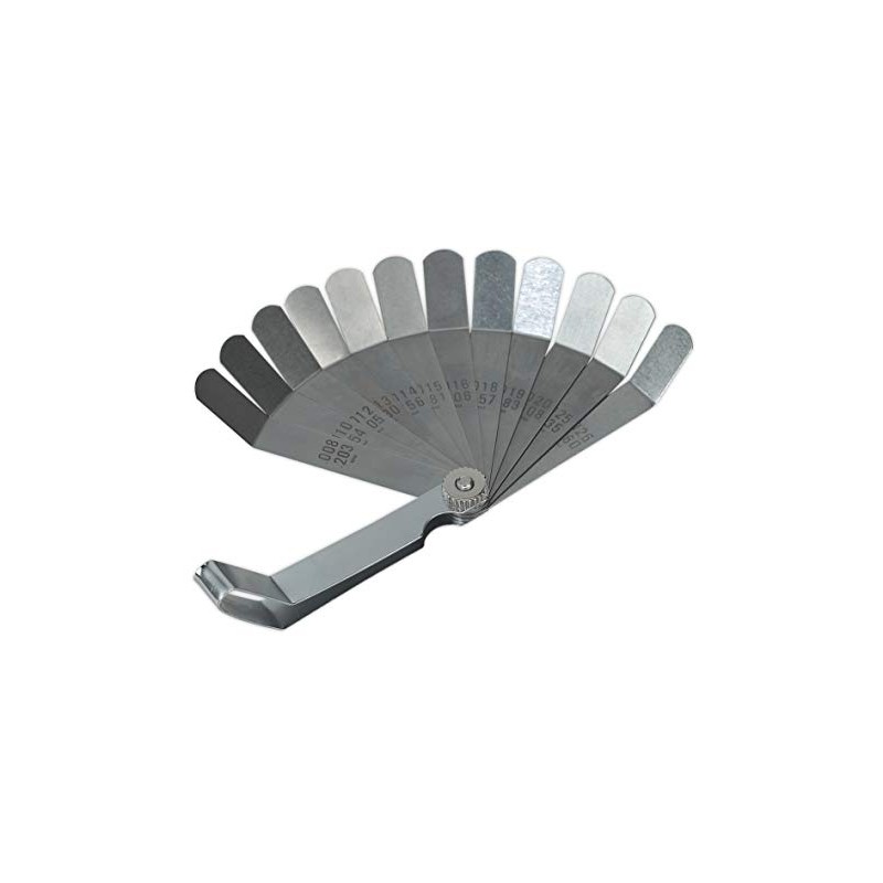 Sealey S0516 Dual Marked Offset Feeler Gauge, 12 Blade