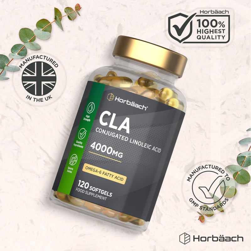 CLA Capsules 4000mg | 120 Softgels | High Strength Supplement