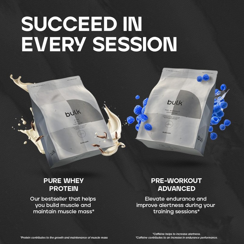 Bulk Creatine Monohydrate Powder, Vanilla, 500 g, 100 Servings