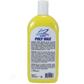 YachtGUARD Marine Poly Wax - Marine Grade Boat Wax with UV Protectant for a High Gloss Shine Finish and Auto Detailing on RVs (16 Oz Bottle)