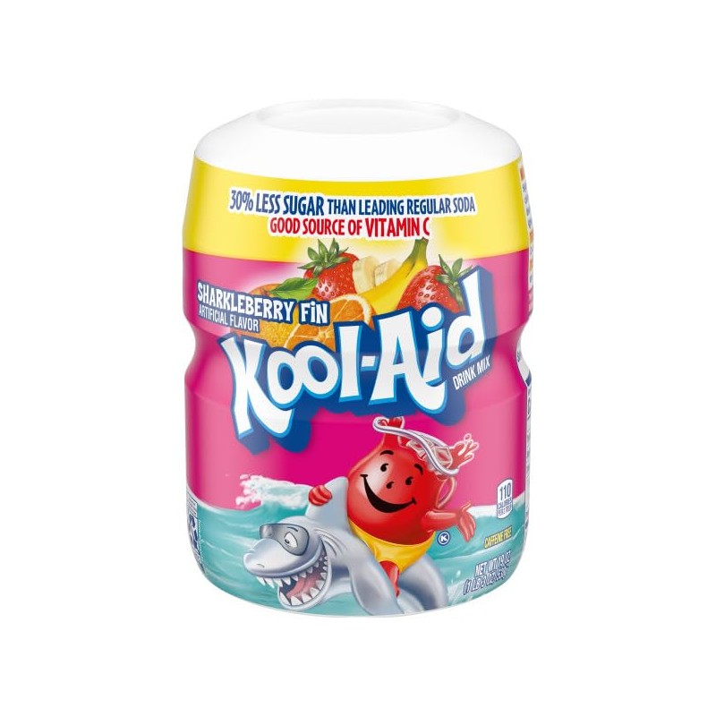 Kool-Aid, Drink Mix, Sharkleberry Fin, 19-Ounce Container (Pack of 3)