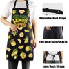 CENWA Funny Easy Peasy Lemon Squeezy Summer Kitchen Adjustable Apron