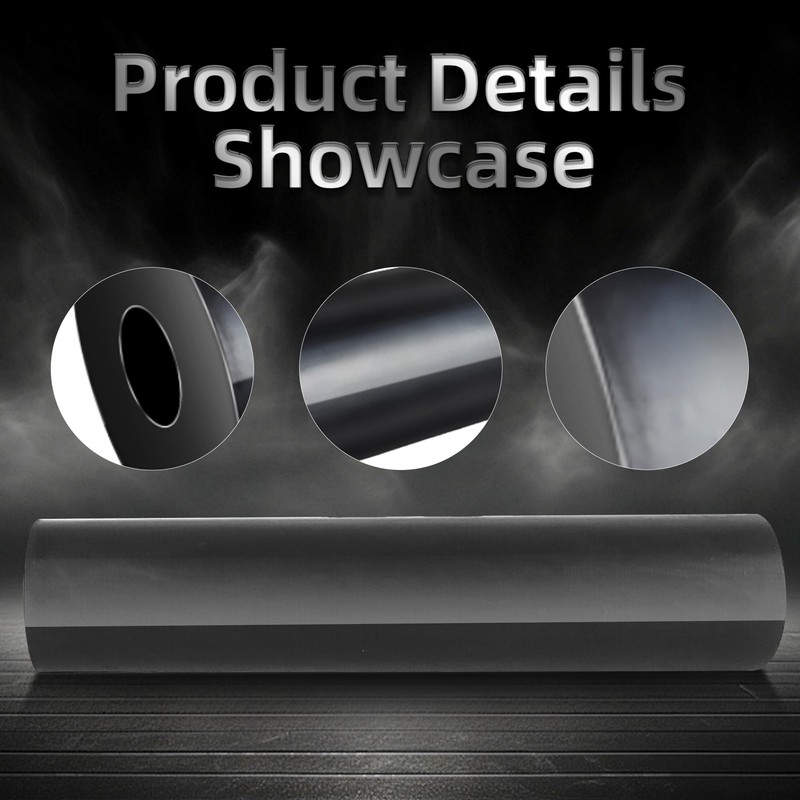 COLOFULWAY Boat Trailer Black Molded Rubber Side Guide Roller (2"x