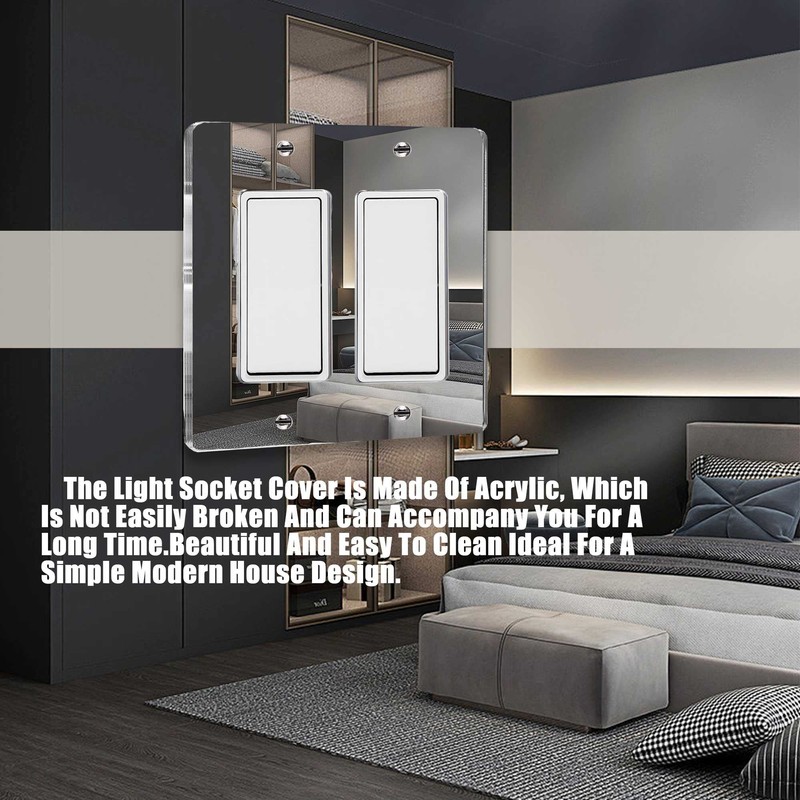 1 Pcs Mirror Light Switch Wall Plate Plates Decorative Electrical