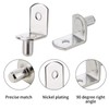 Maexxna 40pcs Shelf Support Pegs, L-Shaped Metal Cabinet Shelf Clips,